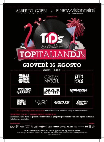 Top Italian Djs For Children Pineta - Milano Marittima